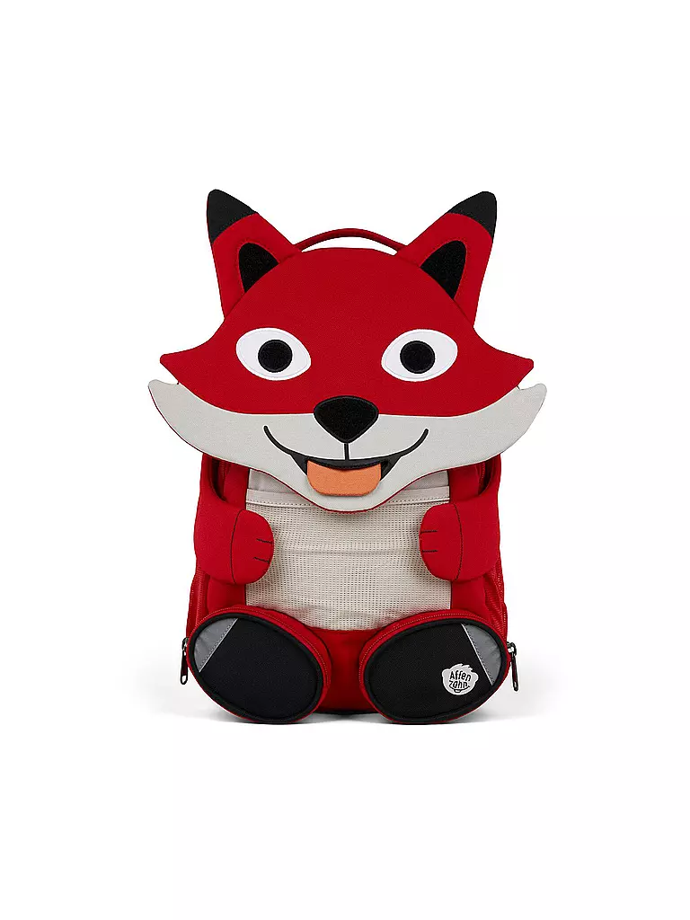 AFFENZAHN | Kinder Rucksack Große Freunde - Fuchs | rot
