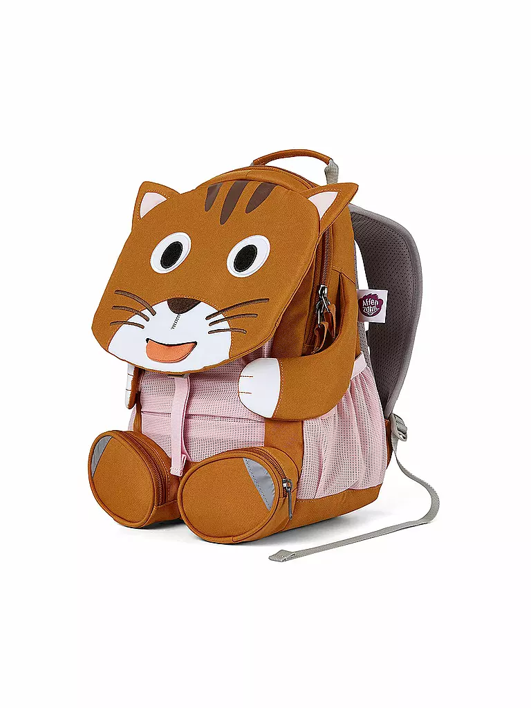 AFFENZAHN | Kinder Rucksack Große Freunde - Katze | braun