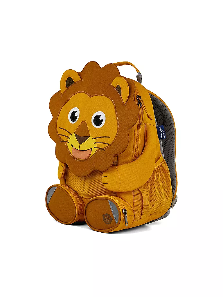 AFFENZAHN | Kinder Rucksack Große Freunde - Löwe | orange
