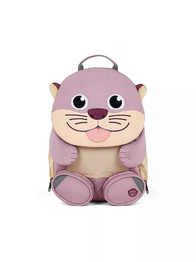 AFFENZAHN | Kinder Rucksack Große Freunde - Otter | lila