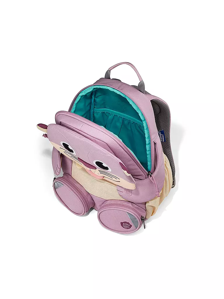 AFFENZAHN | Kinder Rucksack Große Freunde - Otter | lila