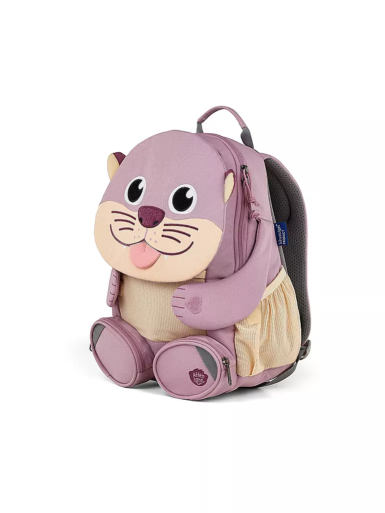 AFFENZAHN | Kinder Rucksack Große Freunde - Otter | lila