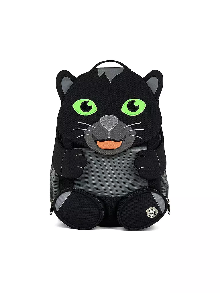 AFFENZAHN | Kinder Rucksack Große Freunde - Panther | schwarz