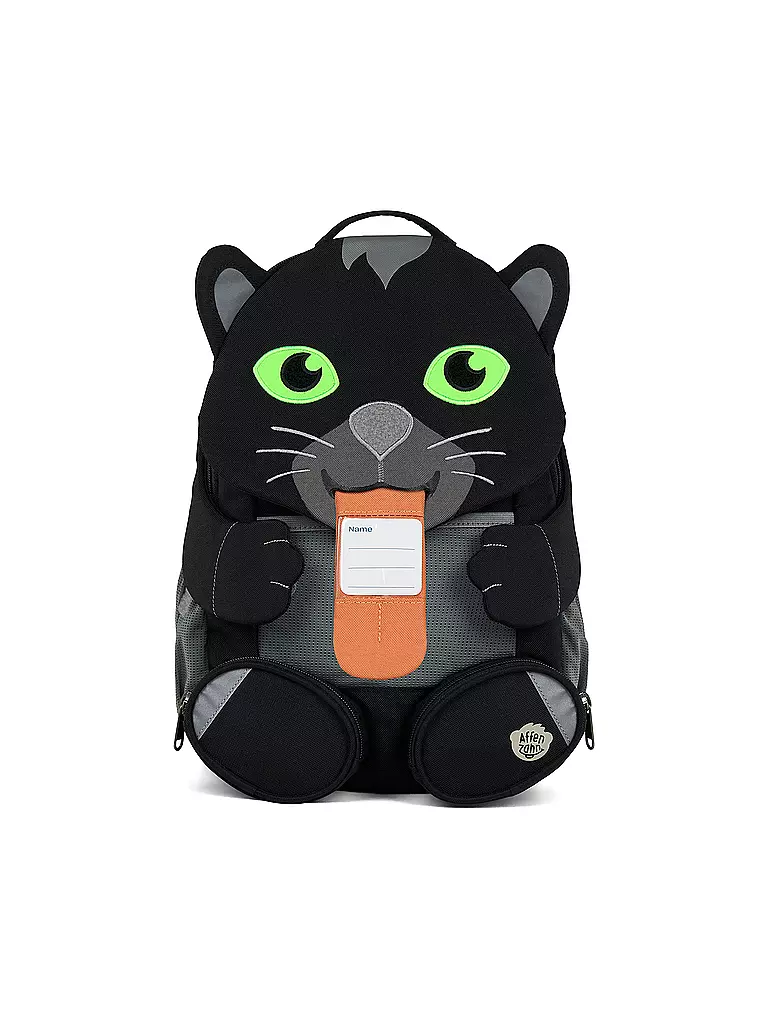 AFFENZAHN | Kinder Rucksack Große Freunde - Panther | schwarz