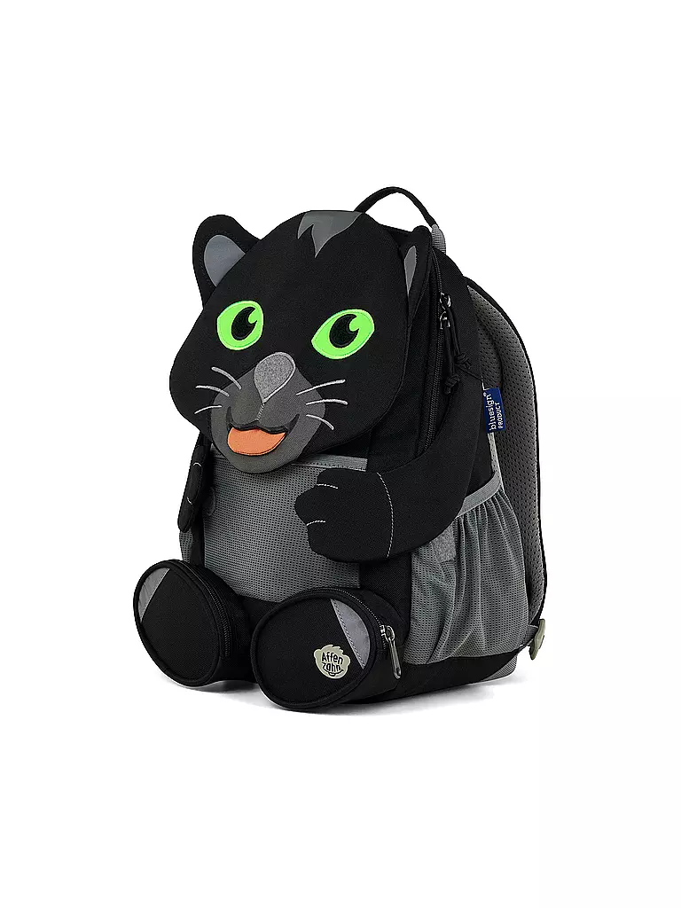 AFFENZAHN | Kinder Rucksack Große Freunde - Panther | schwarz