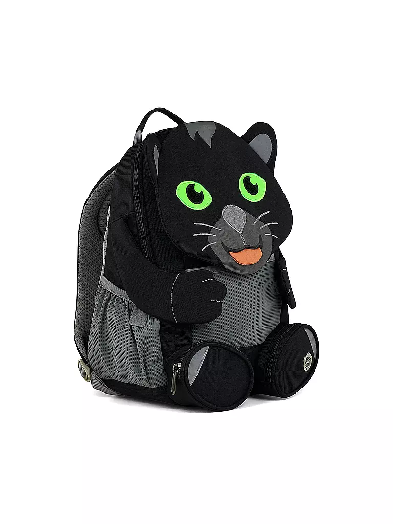AFFENZAHN | Kinder Rucksack Große Freunde - Panther | schwarz