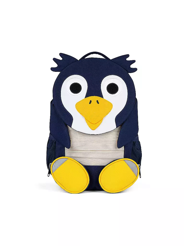 AFFENZAHN | Kinder Rucksack Große Freunde - Pinguin | blau