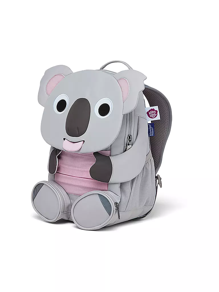 AFFENZAHN | Kinder Rucksack Großer Freund - Koala | grau