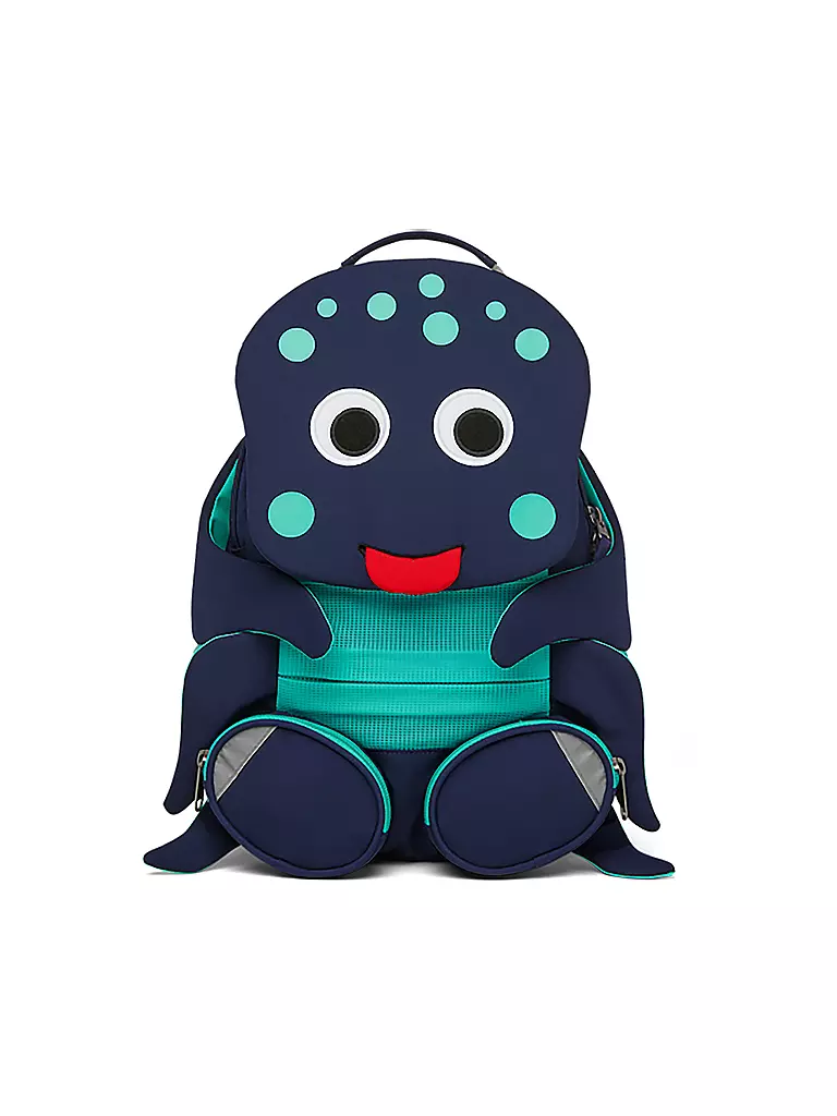 AFFENZAHN | Kinder Rucksack Großer Freund - Oktopus | blau