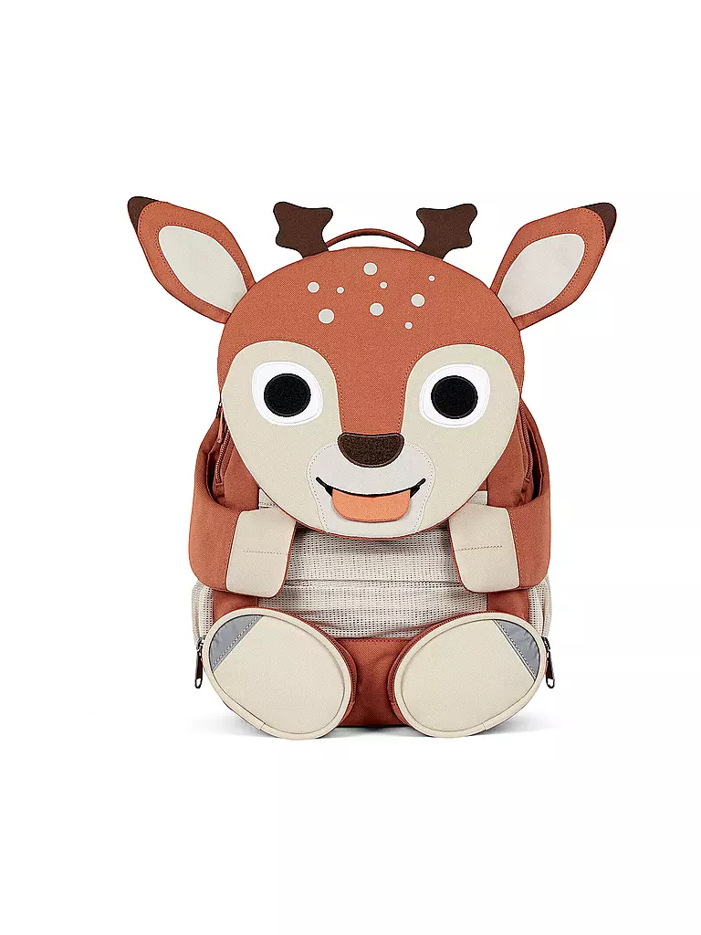 AFFENZAHN | Kinder Rucksack Großer Freund - Reh | hellbraun