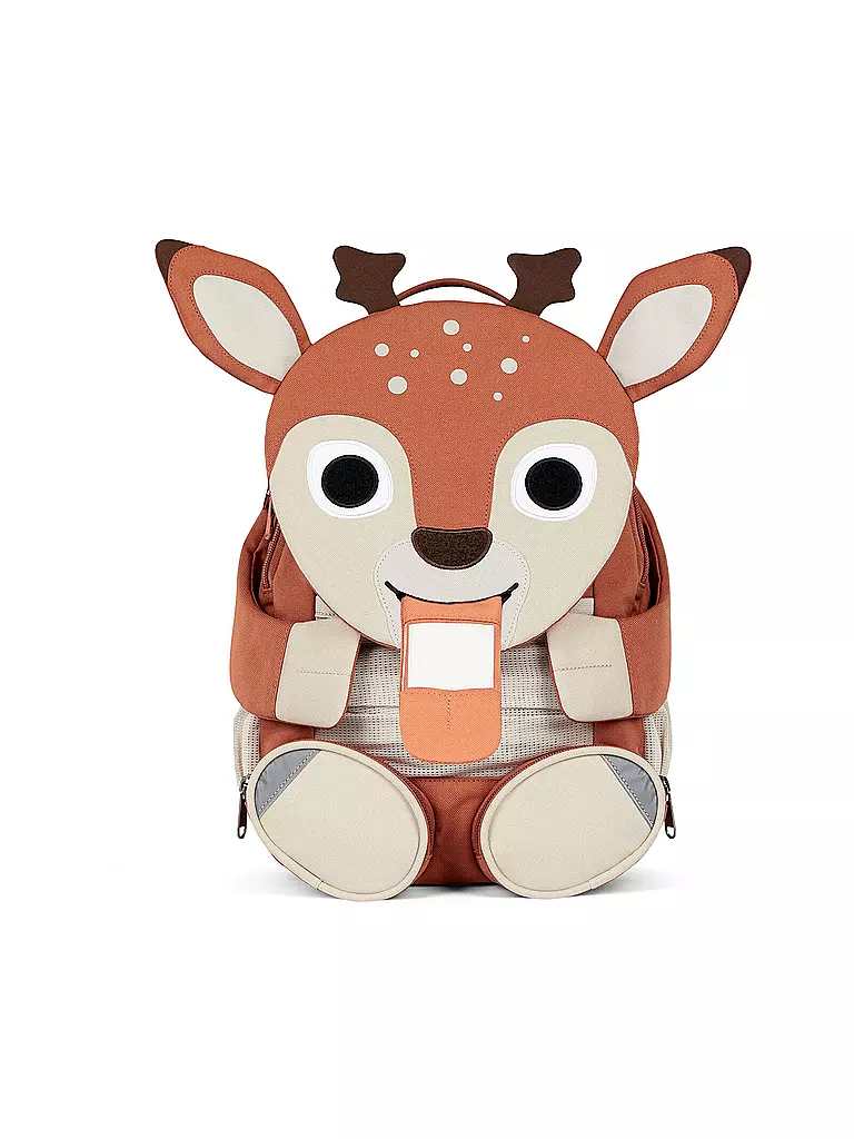 AFFENZAHN | Kinder Rucksack Großer Freund - Reh | hellbraun