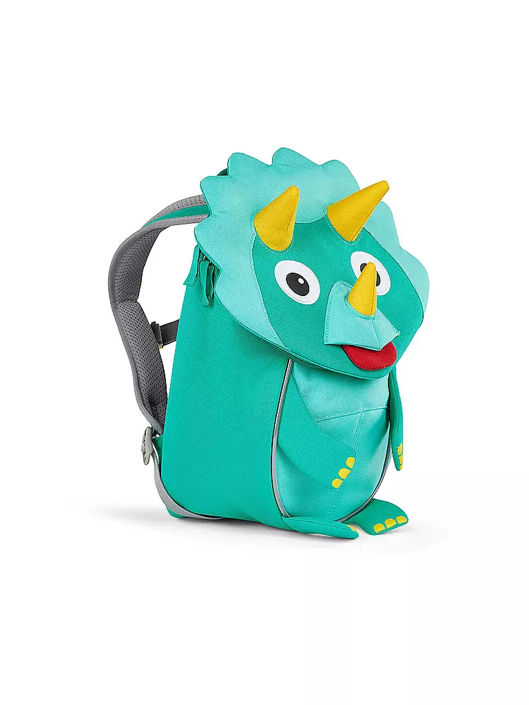 AFFENZAHN | Kinder Rucksack Kleine Freunde - Dinosaurier | türkis