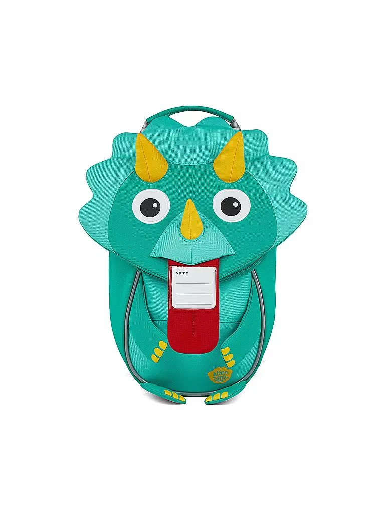 AFFENZAHN | Kinder Rucksack Kleine Freunde - Dinosaurier | grün
