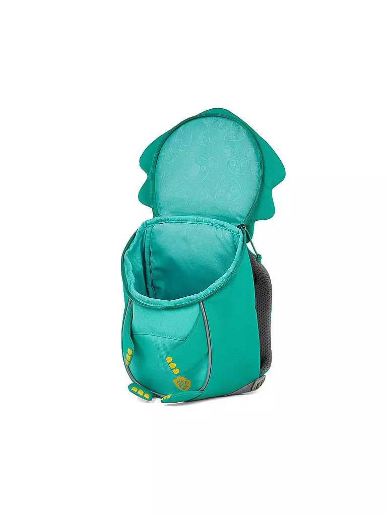 AFFENZAHN | Kinder Rucksack Kleine Freunde - Dinosaurier | grün