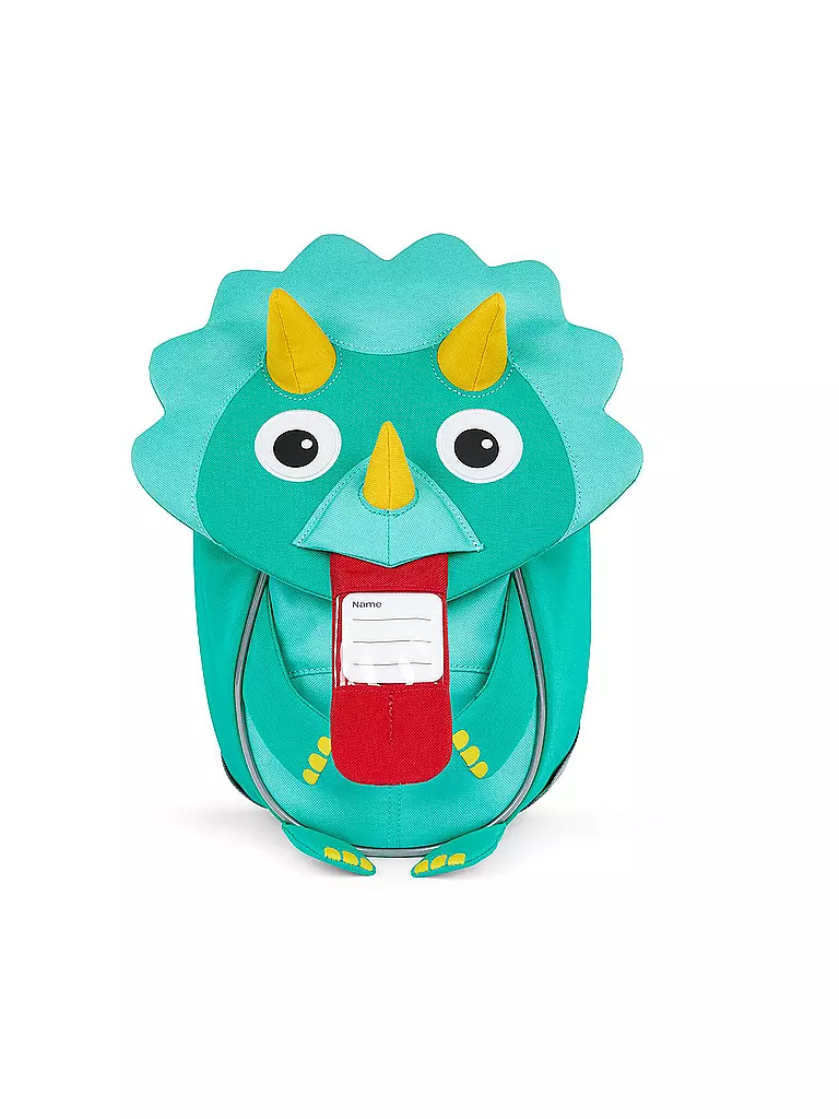 AFFENZAHN | Kinder Rucksack Kleine Freunde - Dinosaurier | türkis