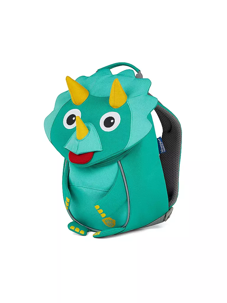 AFFENZAHN | Kinder Rucksack Kleine Freunde - Dinosaurier | grün