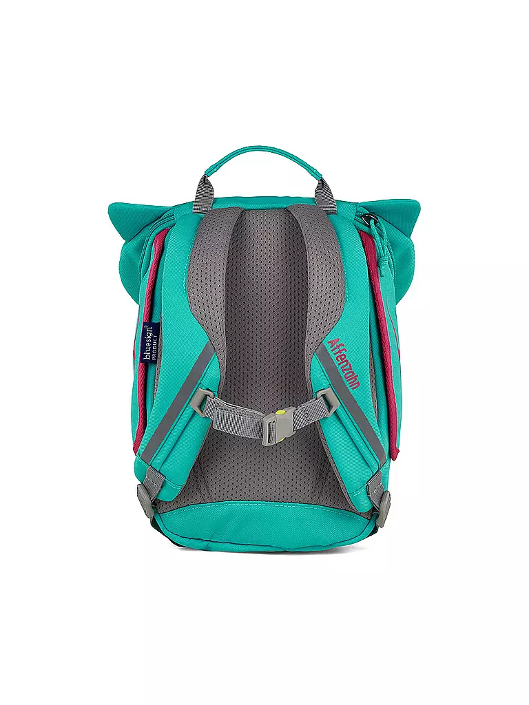 AFFENZAHN | Kinder Rucksack Kleine Freunde - Eule | türkis
