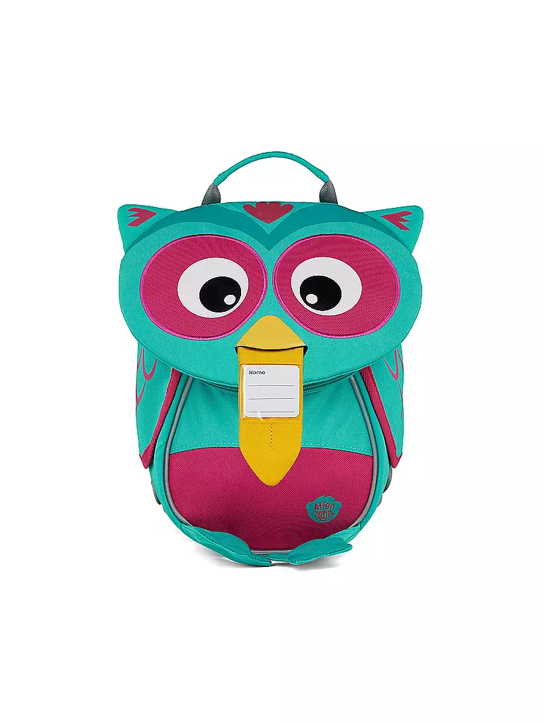 AFFENZAHN | Kinder Rucksack Kleine Freunde - Eule | türkis