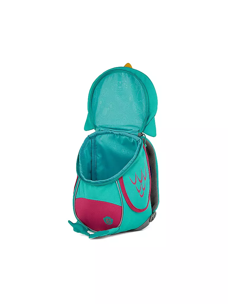 AFFENZAHN | Kinder Rucksack Kleine Freunde - Eule | türkis