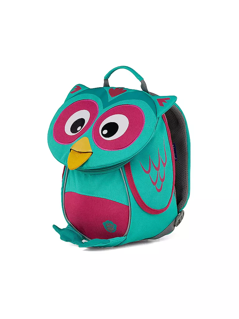 AFFENZAHN | Kinder Rucksack Kleine Freunde - Eule | türkis