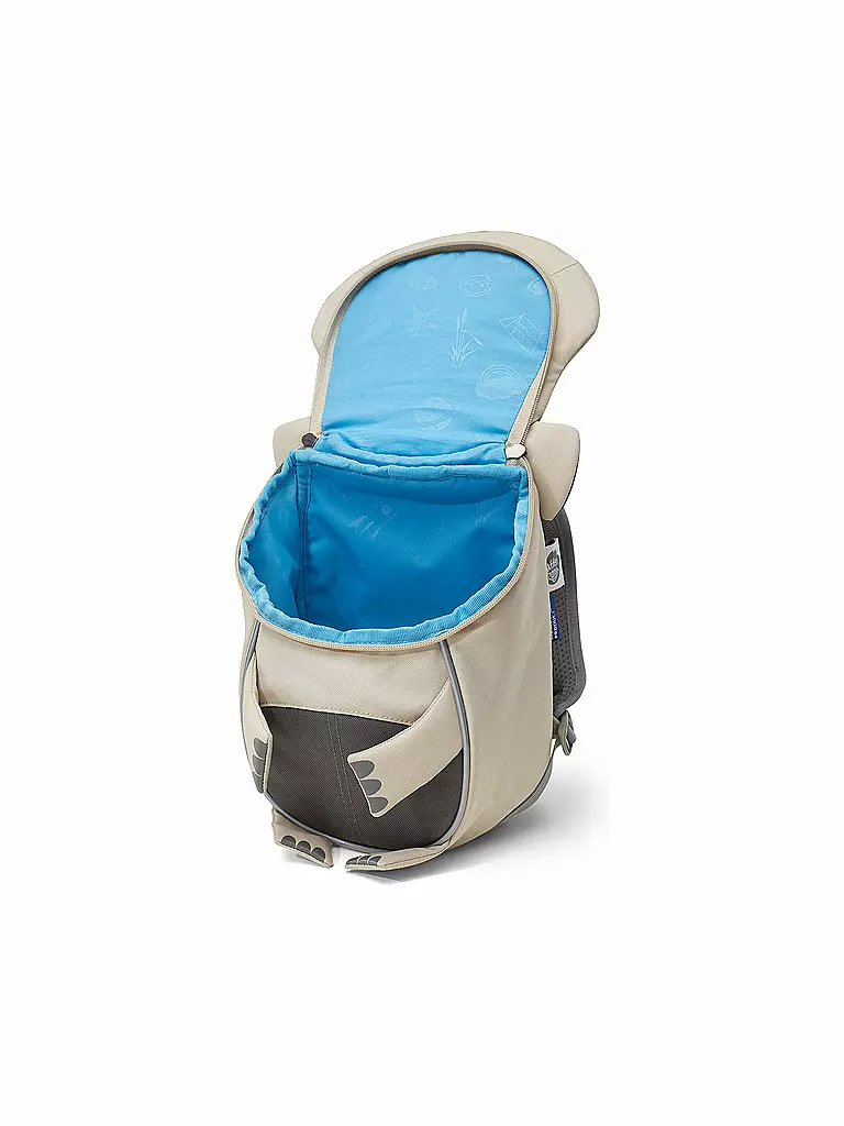 AFFENZAHN | Kinder Rucksack Kleine Freunde - Nashorn | grau