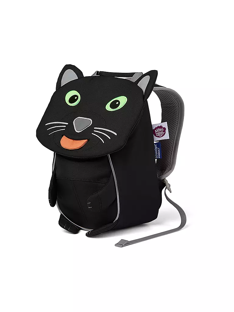 AFFENZAHN | Kinder Rucksack Kleine Freunde - Panther | schwarz