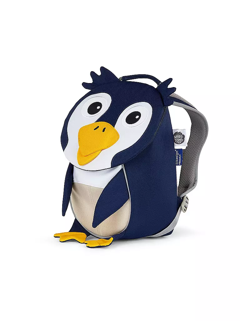 AFFENZAHN | Kinder Rucksack Kleine Freunde - Pinguin | dunkelblau