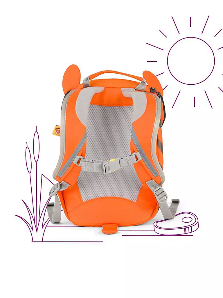 AFFENZAHN | Kinder Rucksack Kleine Freunde - Timmy Tiger | grün