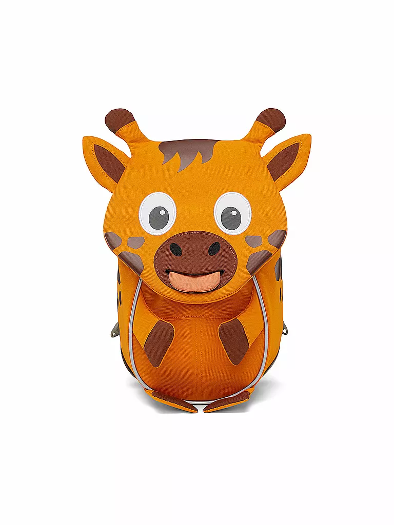 AFFENZAHN | Kinder Rucksack Kleiner Freund - Giraffe | orange