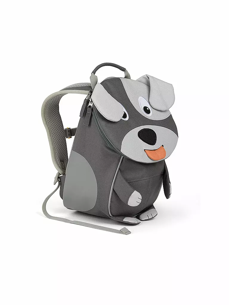 AFFENZAHN | Kinder Rucksack Kleiner Freund - Hund | grau