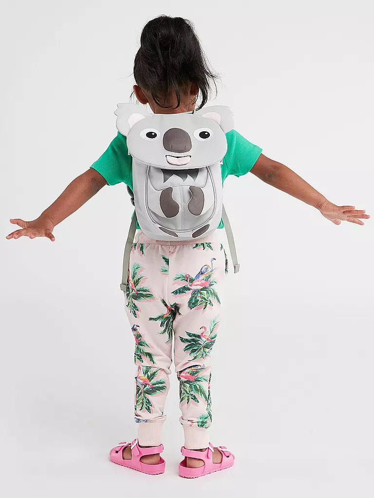 AFFENZAHN | Kinder Rucksack Kleiner Freund - Koala | grau