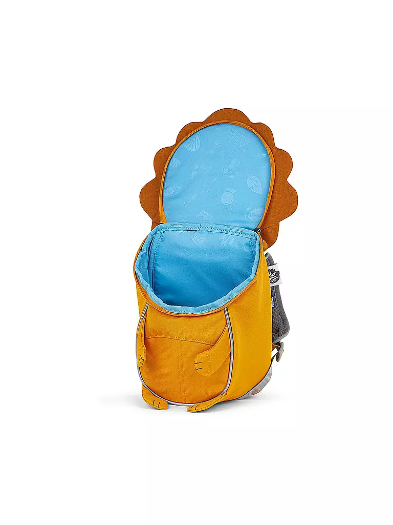 AFFENZAHN | Kinder Rucksack Kleiner Freund - Löwe | blau