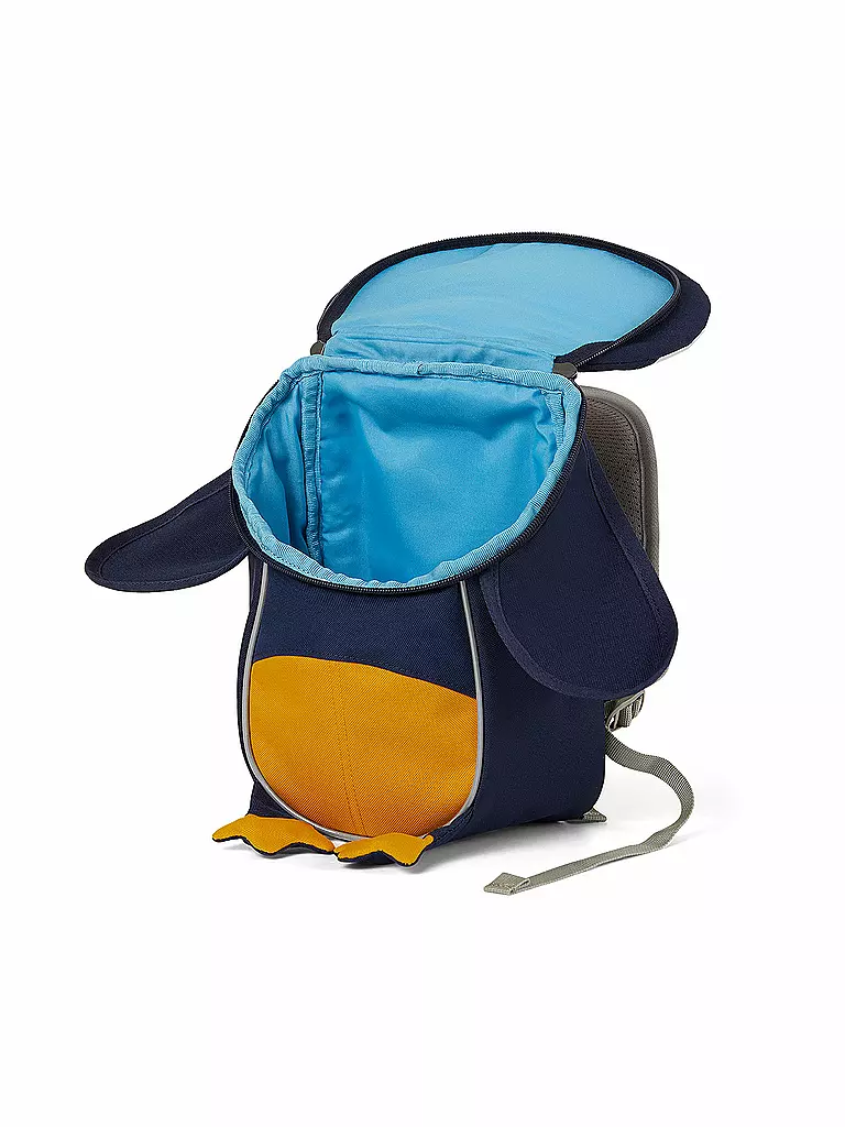 AFFENZAHN | Kinder Rucksack Kleiner Freund - Pinguin | dunkelblau