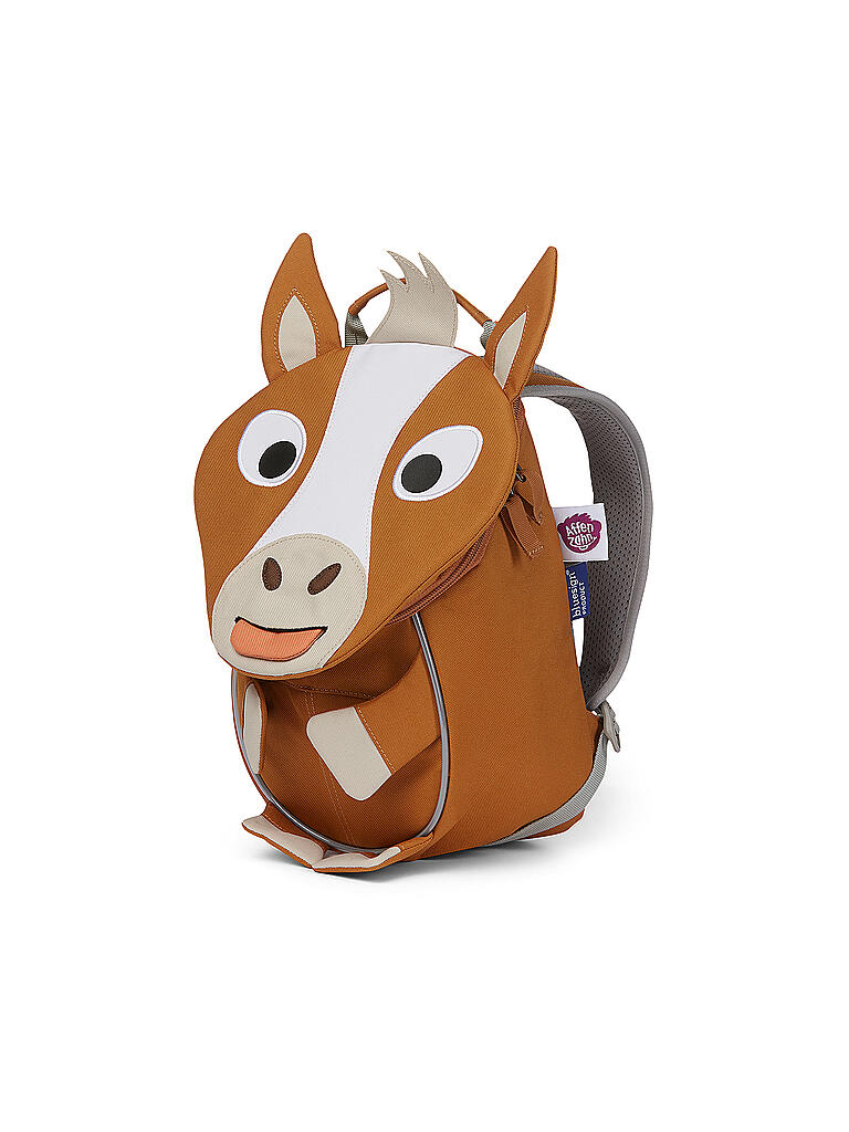 AFFENZAHN | Kinder Rucksack Kleiner Freund Pferd | braun