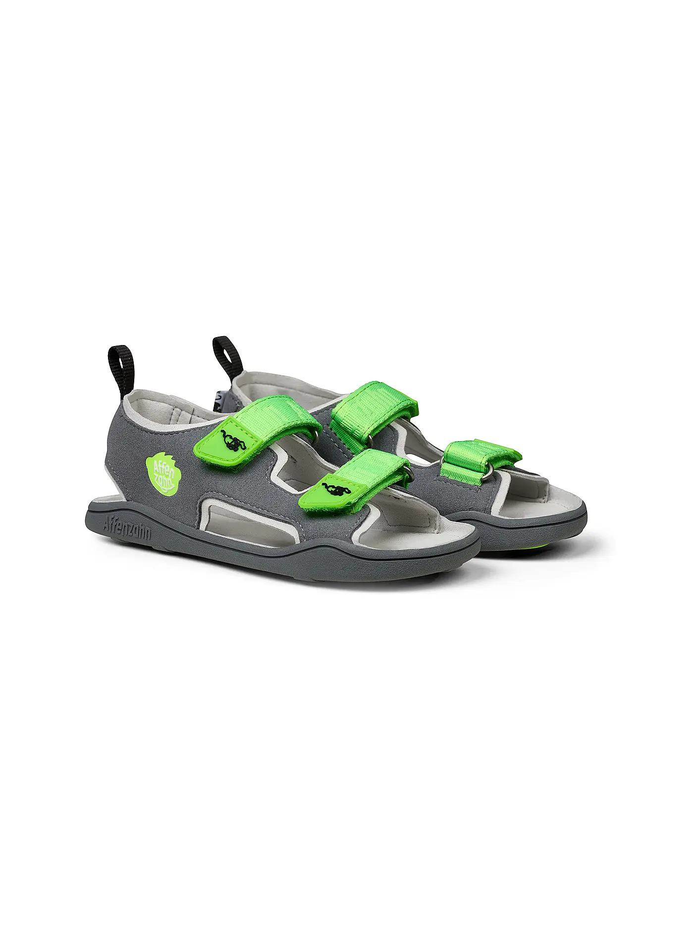 AFFENZAHN | Kinder Sandalen AIRY Panther | grau