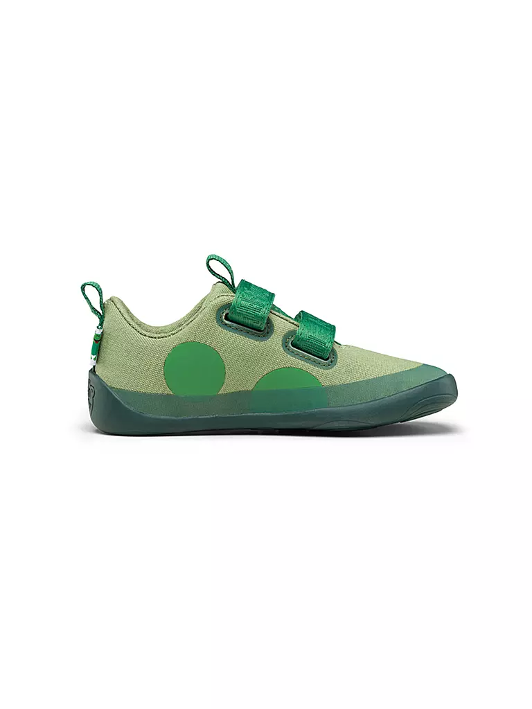 AFFENZAHN | Kinder Sneaker Barfußschuh  COTTON LUCKY Frosch | grau