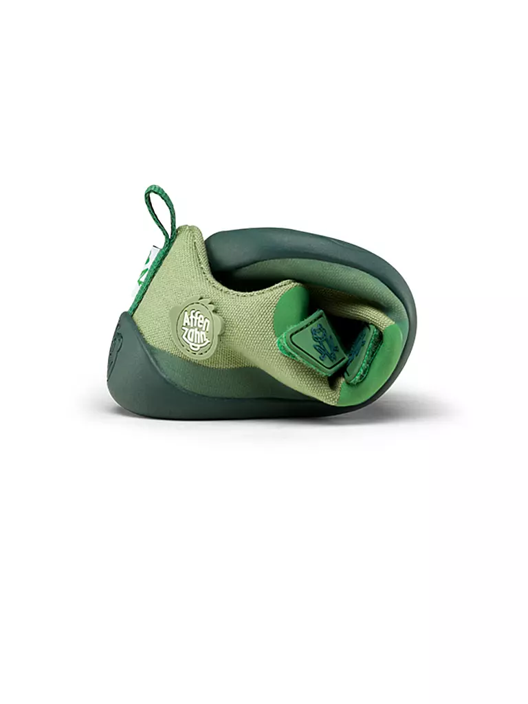 AFFENZAHN | Kinder Sneaker Barfußschuh  COTTON LUCKY Frosch | hellblau