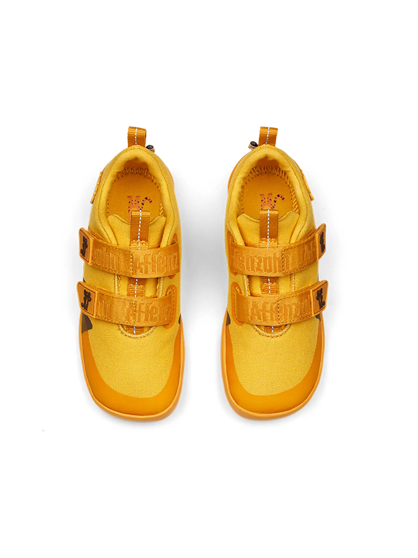 AFFENZAHN | Kinder Sneaker Barfußschuh COTTON LUCKY Tiger | gelb