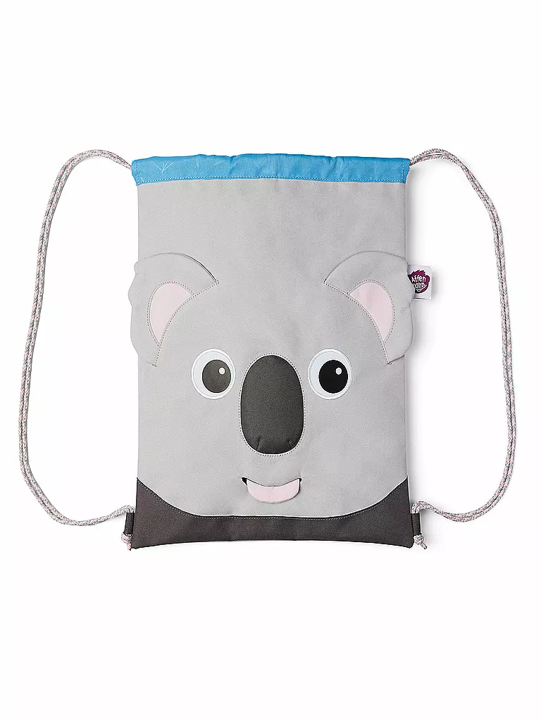 AFFENZAHN | Kinder Sportbeutel Koala | grau