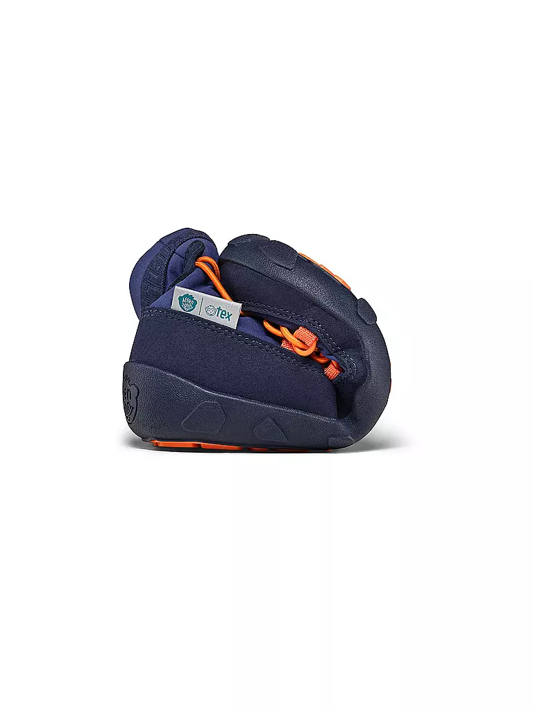 AFFENZAHN | Kinder Winterstiefel  VEGAN SNOWY Elefant | dunkelblau