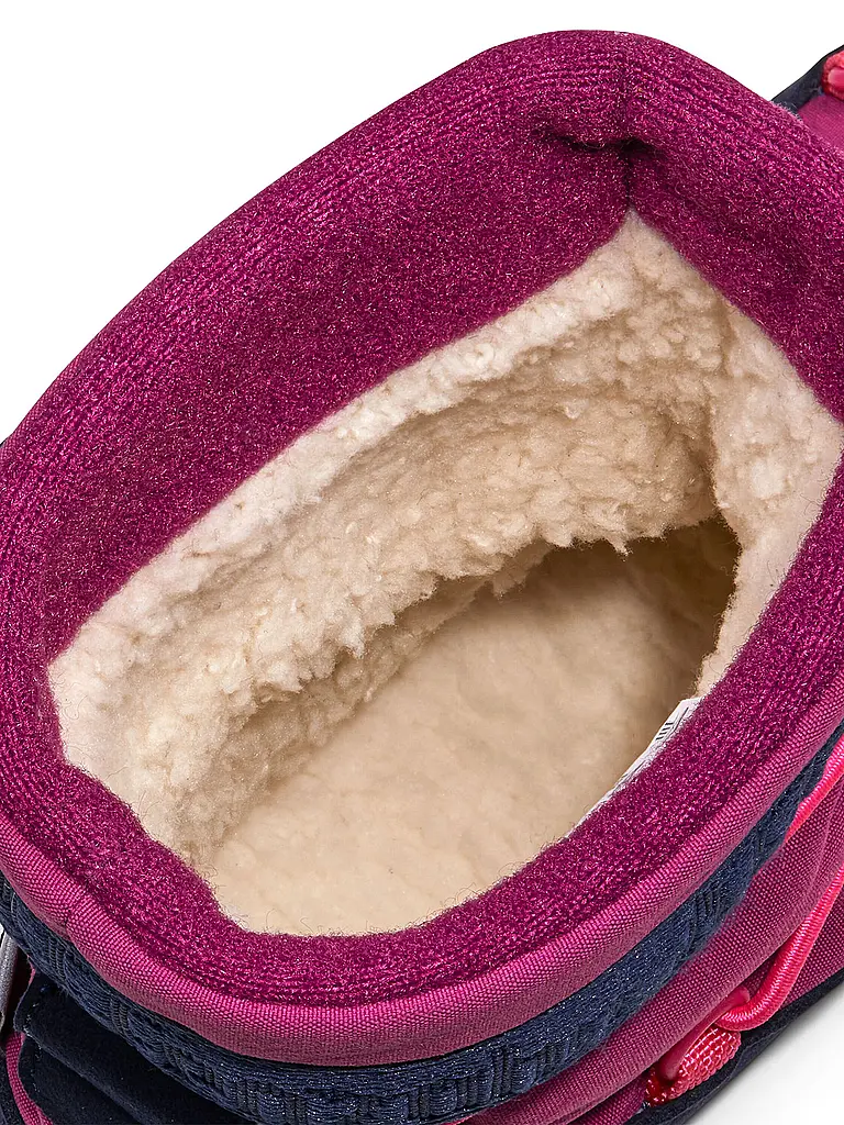 AFFENZAHN | Kinder Winterstiefel  VEGAN SNOWY Flamingo | dunkelrot