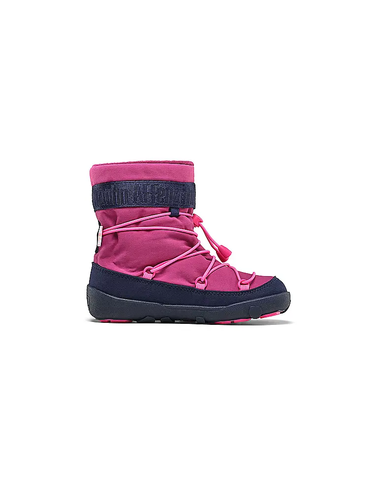 AFFENZAHN | Kinder Winterstiefel  VEGAN SNOWY Flamingo | dunkelrot
