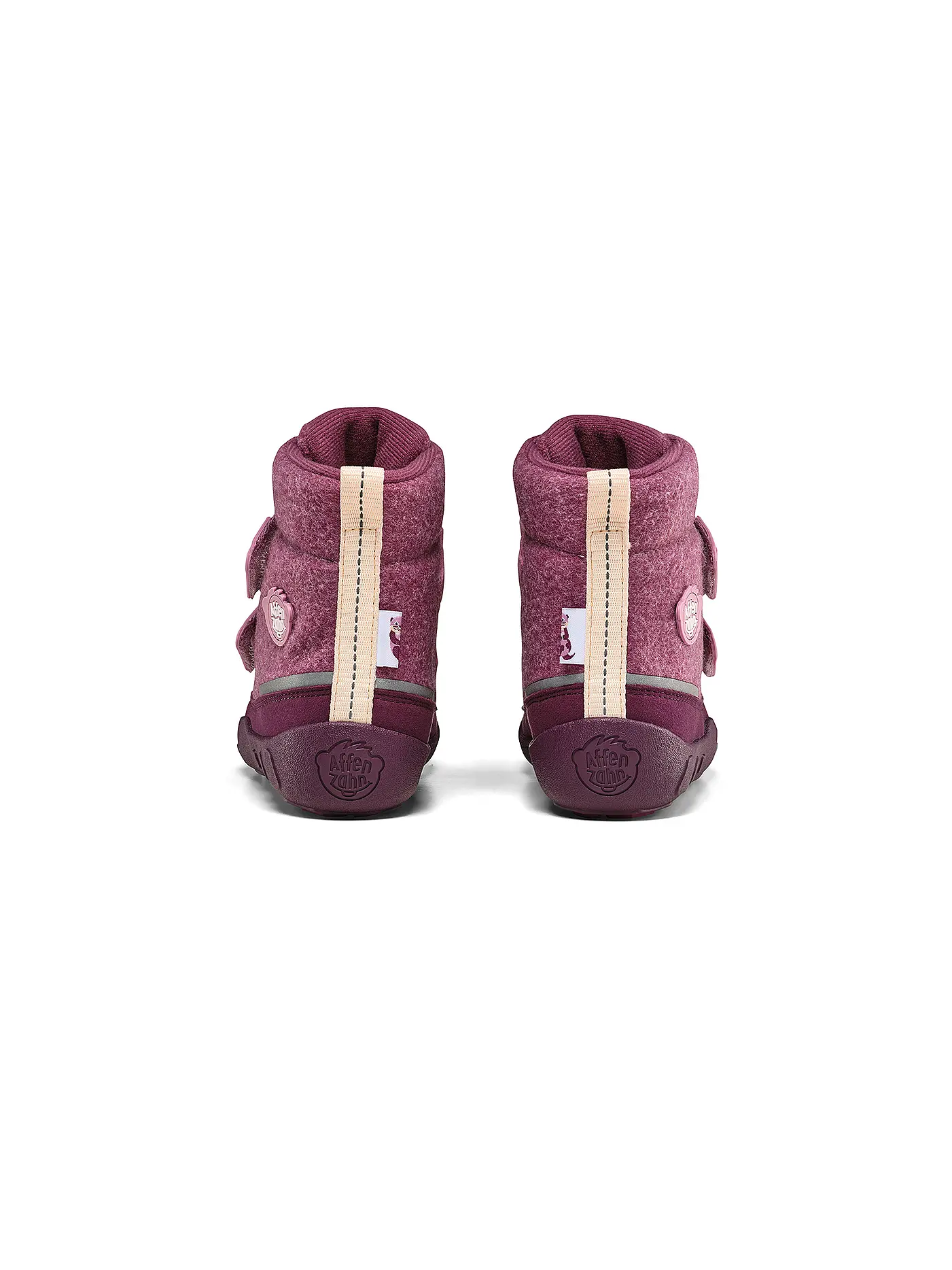AFFENZAHN | Mädchen Stiefel WOLLE COMFY Otter | dunkelrot