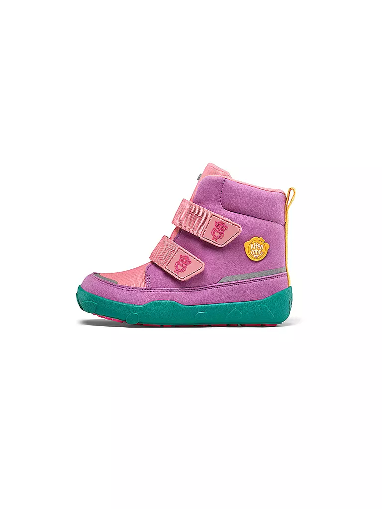 AFFENZAHN | Mädchen Winterstiefel VEGAN COMFY Eule | hellblau