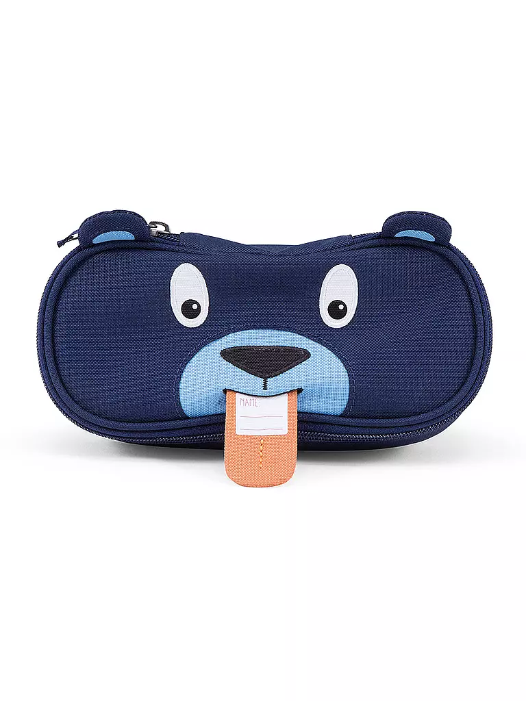 AFFENZAHN | Stiftemäppchen "Bobo Bär" | Dunkelblau