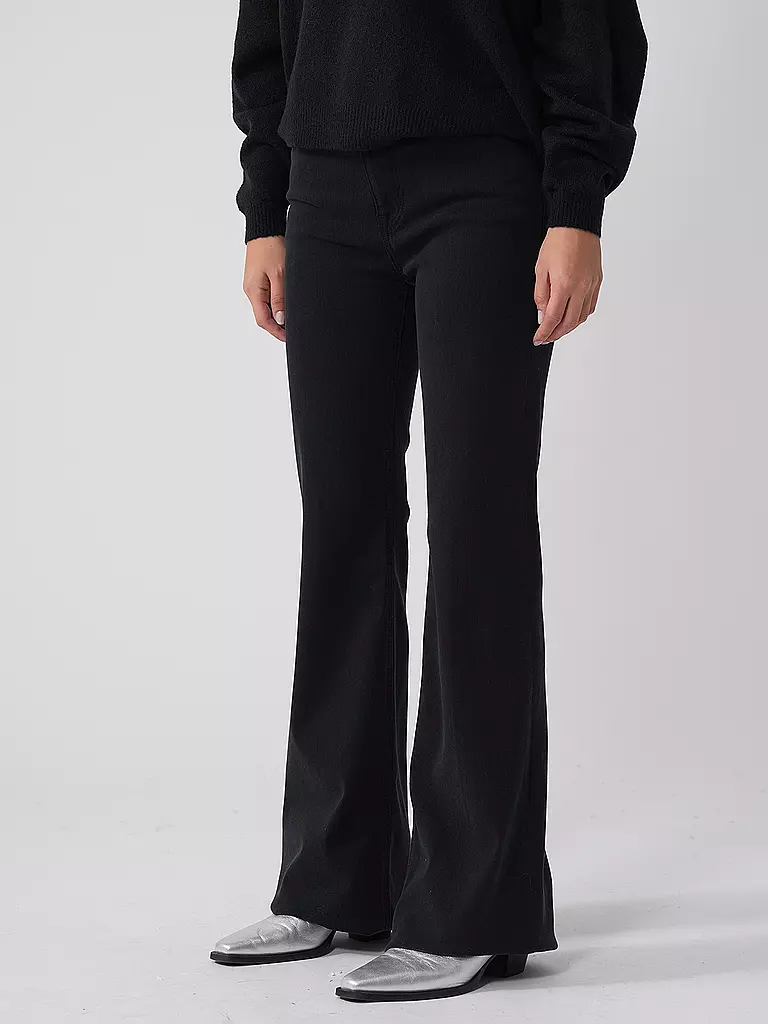 AG | Highwaist Jeans Flared Fit TROPEA | schwarz