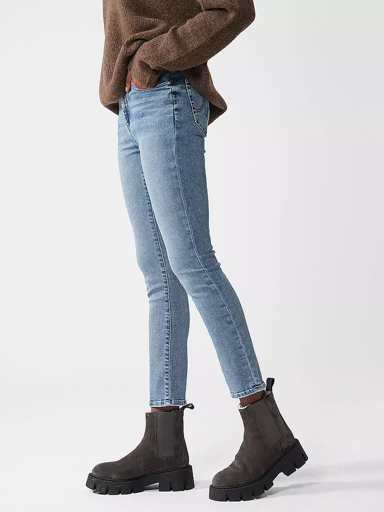 AG | Highwaist Jeans Slim Straight Fit MARI | hellblau