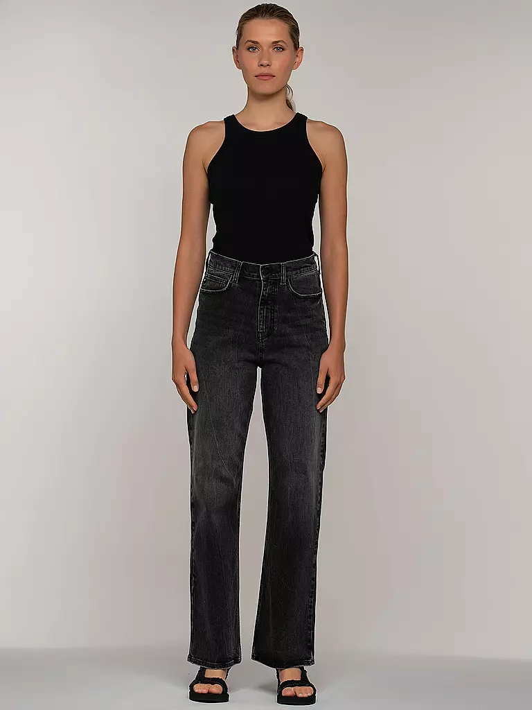 AG | Jeans Wide Leg New Alexxis | schwarz