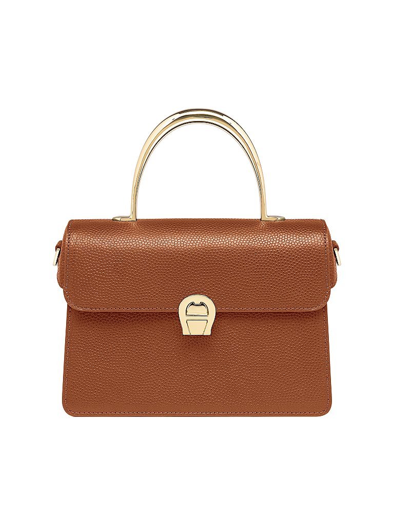 AIGNER Ledertasche Umhängetasche Genoveva S braun