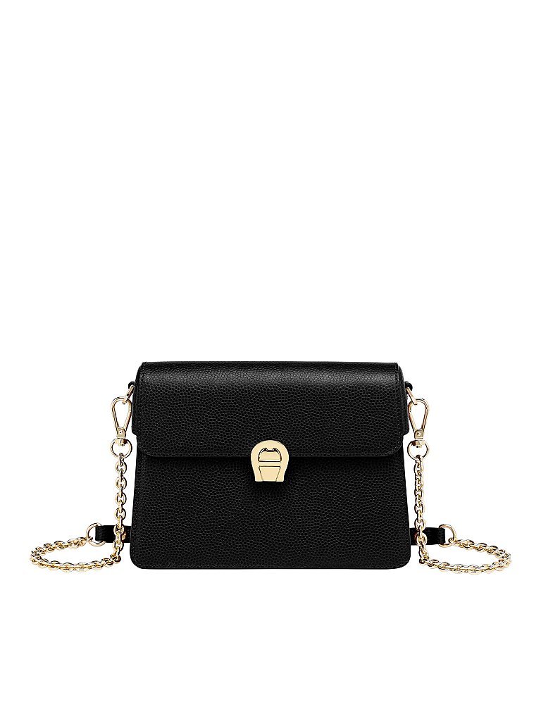 AIGNER Ledertasche Genoveva S schwarz